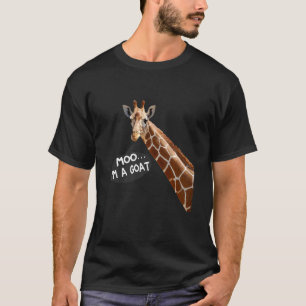 T-shirt Moo I'm A Goat Giraffe hommes femmes enfants qui a