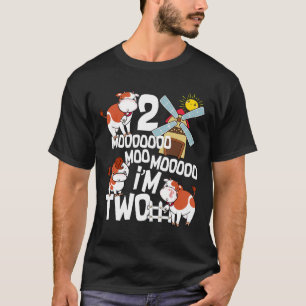 T-shirt Moo j'ai 2 ans 2e anniversaire Sons de vache migno