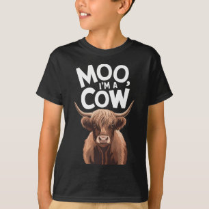T-shirt Moo Je suis Un Costume Vache Pour Femmes Hommes En