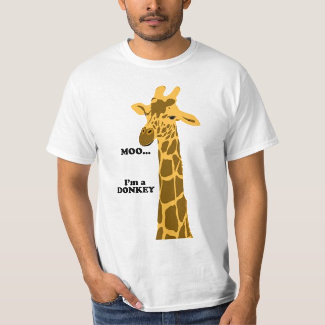T-shirt MOO je suis une chemise d'âne (Devant)