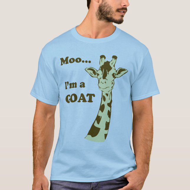 T-shirt MOO… je suis une CHÈVRE (Devant)