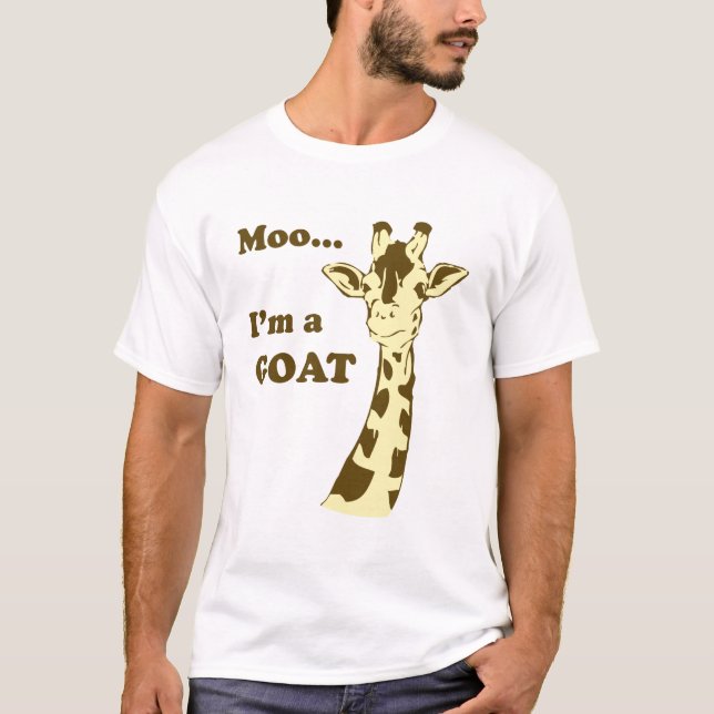 T-shirt MOO… je suis une CHÈVRE (Devant)