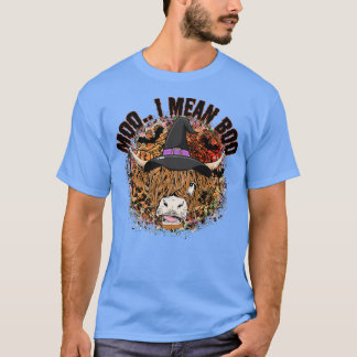 T-shirt Moo Je Vais Dire Boo Vache Sorcière Casquette Pays