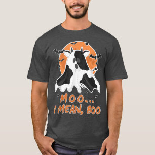 T-shirt Moo Je Veux Dire Boo Halloween Costume Enfants Boo