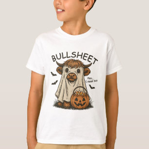 T-shirt Moo... Je Veux Dire Boo Tôle Vache Fantôme Hallowe