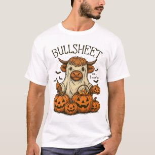 T-shirt Moo... Je Veux Dire Boo Tôle Vache Fantôme Hallowe