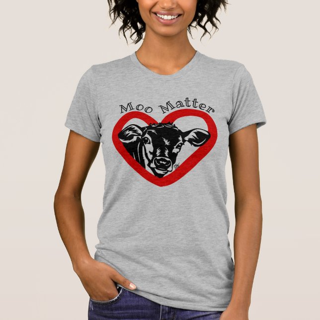 T-shirt Moo Matter - Chemise Coeur de veau (Devant)
