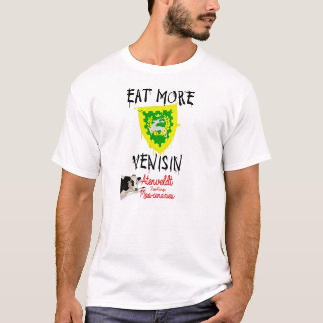 T-shirt MOO Mercs mangent de plus de venaison ! (Devant)