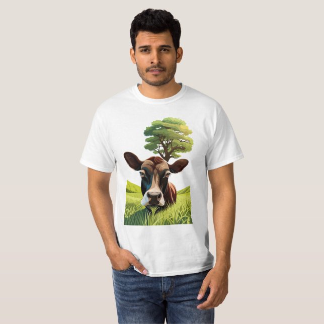 T-shirt Moo-ning pour un massage (Devant entier)