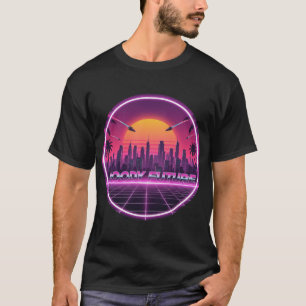 T-shirt Moody Future Retro Sunset Tee