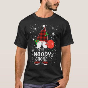 T-shirt Moody Gnome Buffalo Plaid Matching Family Christma