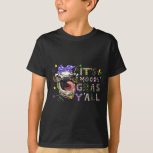 T-shirt Moody Gras Yall Funny Cow Mardi Gras