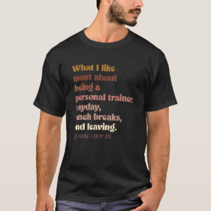 T-shirt Moody Personal Trainer Boho Vintage