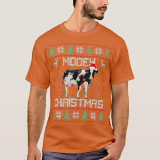 T-shirt Mooey Noël Heifers Vache Vilain cadeau de Noël