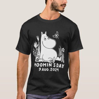 T-shirt Moomin Snufkin Pipe Et Chapeau Avec Fleurs