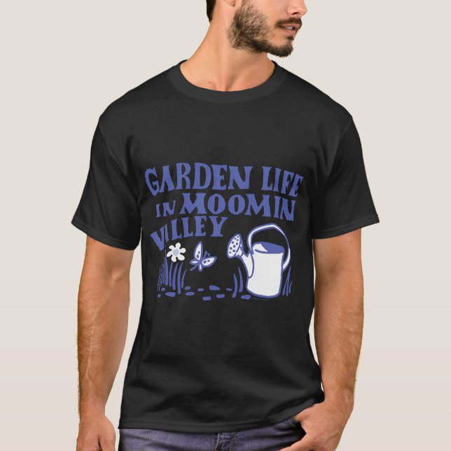 T-shirt Moomin Texte Fondu en Cascade (Devant)