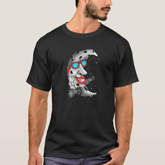 T-shirt Moon Celestial Astronomy Fitness Workout Asteroid  (Devant)