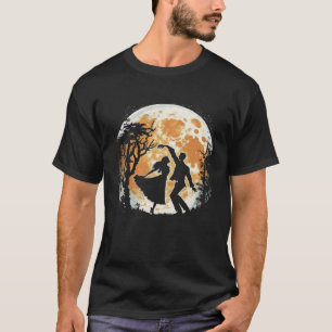 T-shirt Moon Dancing Couples Moonlight Silhouette
