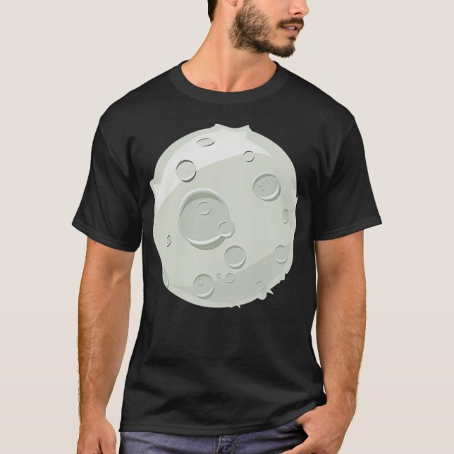 T-shirt Moon de style bande dessinée (Devant)