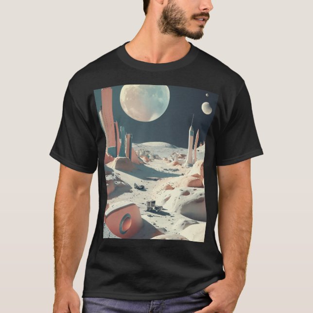 T-shirt Moon Design - Luna élégant et confortable (Devant)