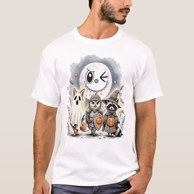 T-shirt Moon Knight Raton Halloween (Devant)