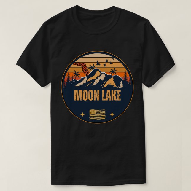 T-shirt Moon Lake, Floride  (Design devant)