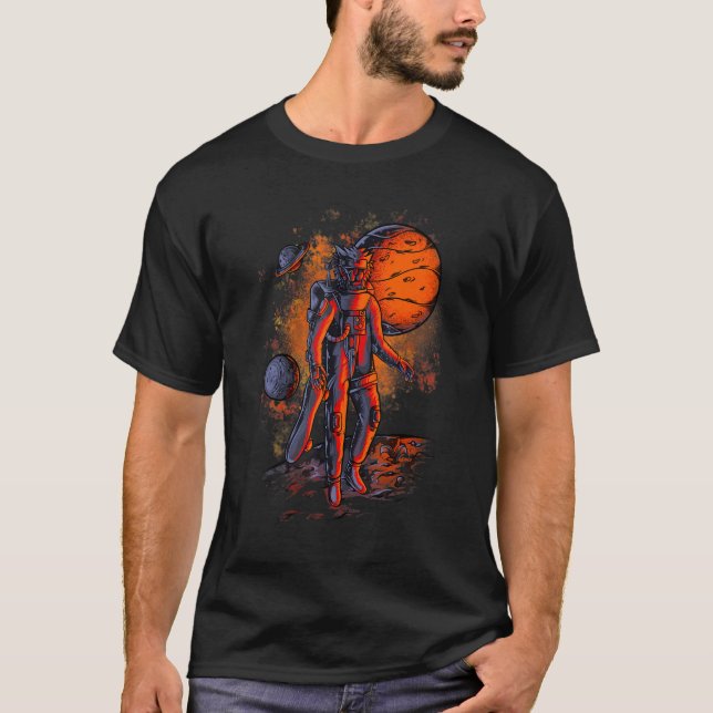 T-shirt Moon Landing Astronaut and Space (Devant)