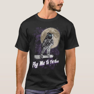 T-shirt Moon snowboarder