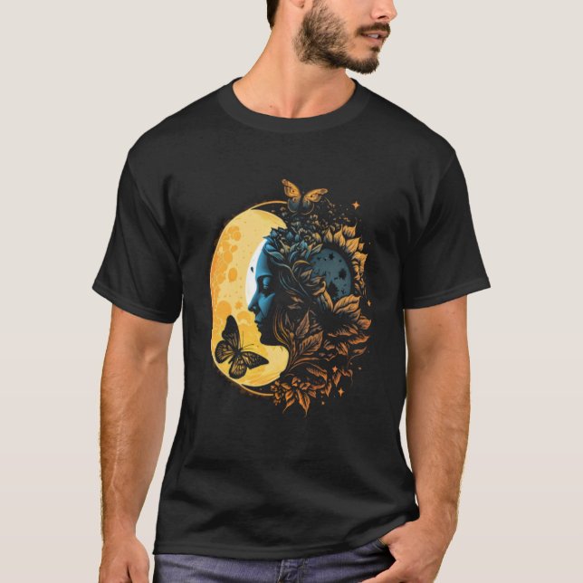 T-shirt Moon Soleil Céleste Monarque Papillon 3 (Devant)