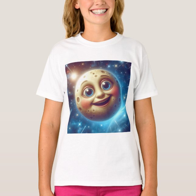 T-shirt Moonage sourit (Devant)