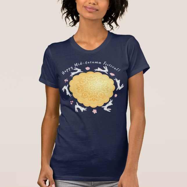 T-shirt Mooncake et Rabbits Moon Festival (Devant)