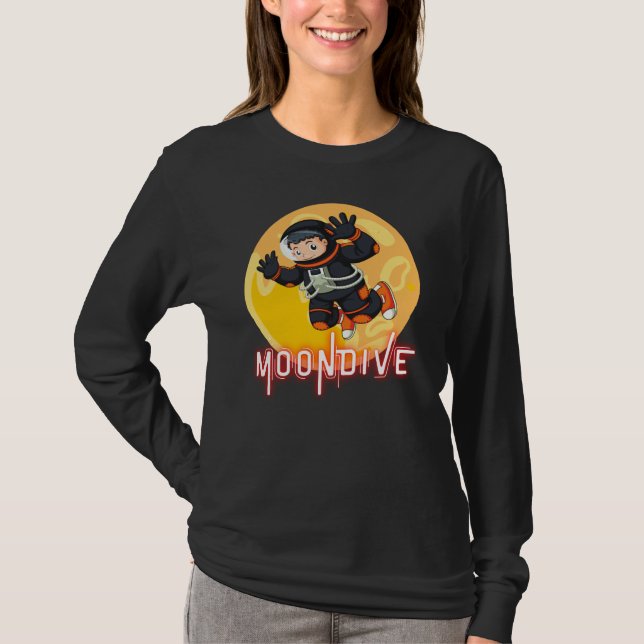 T-SHIRT MOONDIVE- ASTRONAUTE SPATIAL (Devant)