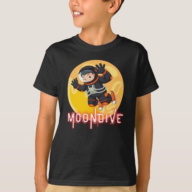 T-SHIRT MOONDIVE- ASTRONAUTE SPATIAL (Devant)