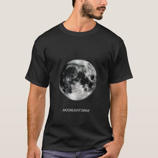 T-shirt MOONLIGHT DRIVE - The Moon (Devant)
