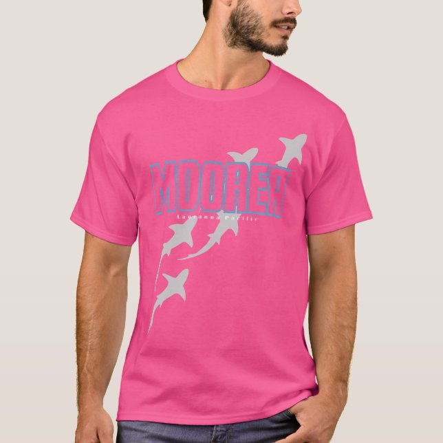 T-shirt Moorea Requin Plongée Sous-Marine Plongée Avec Plo (Devant)