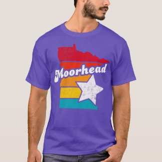 T-shirt Moorhead Minnesota Vintage Souvenir déshabillé 2
