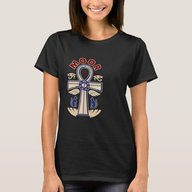 T-shirt Moorish Magic  God Body Of Melanin Ankh (Devant)