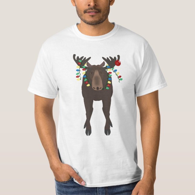 T-shirt moose de vacances (Devant)