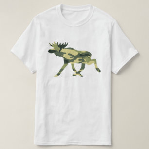 T-shirt Moose / Elk Woodland Camouflage / Camo