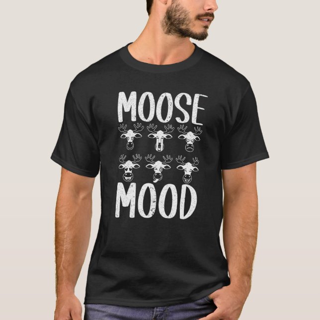 T-shirt Moose Moose Animaux Alces Elk Deer (Devant)