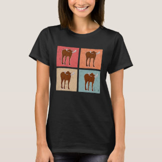 T-shirt Moose Retro Moose Antler Vintage Scandinavia