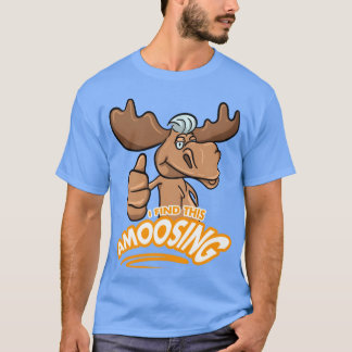 T-shirt Moose Word Pun for Animal Lovers retro