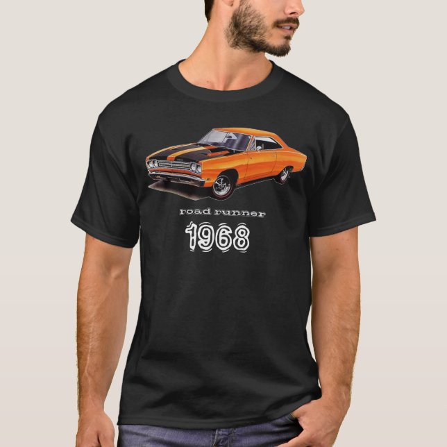 T-shirt Mopar - 1968 Plymouth Road Runner - Satellite (Devant)
