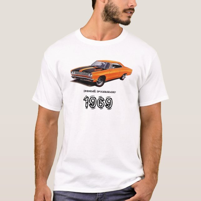 T-shirt Mopar - 1969 Plymouth Road Runner (Devant)