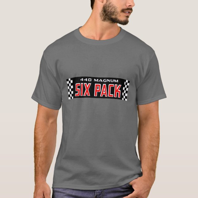 T-shirt Mopar - 440 Magnum Six Pack Engine  (Devant)
