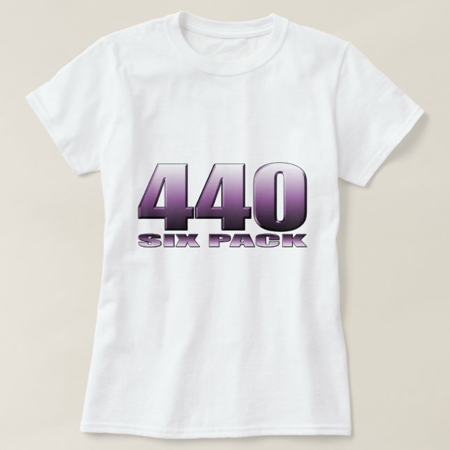 T-shirt mopar pourpre fou de prune (Design devant)