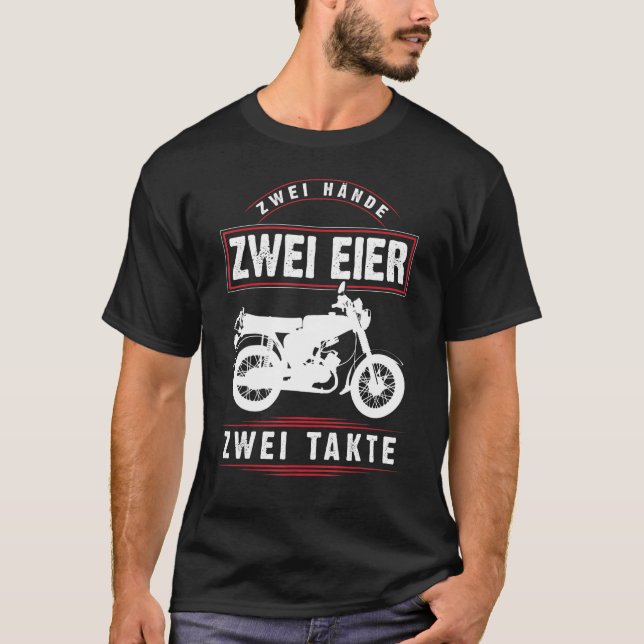 T-shirt Moped Deux Oeufs Deux Mains Deux Bombes 150 Ostalg (Devant)