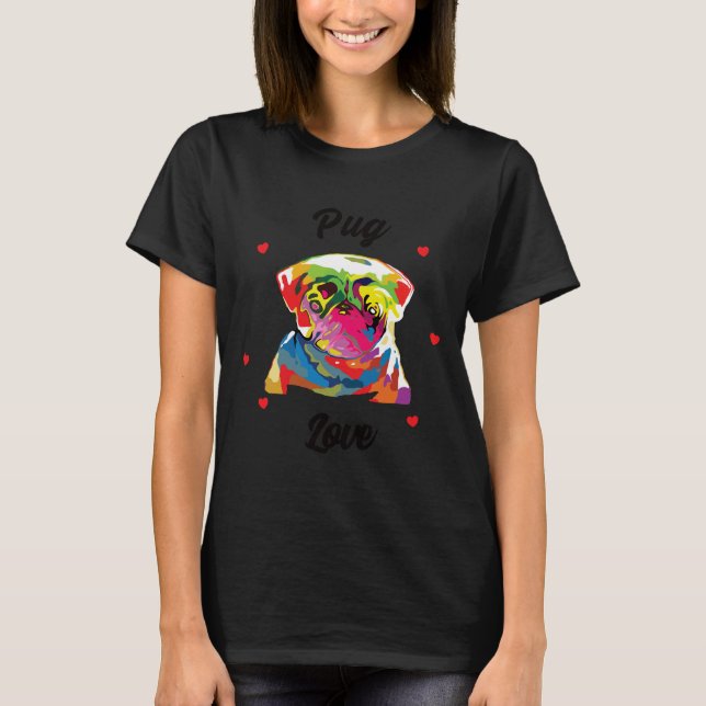 T-shirt Mops Chien Pot Pot Chien Propriétaire 19 (Devant)