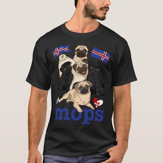 T-shirt MOPS ! (version islandaise !) (Devant)