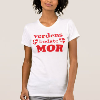 T-SHIRT MOR DE VERDENS BEDSTE - DRAPEAUX DANOIS